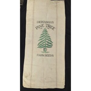 Christmas Tree Bemis Seamless Dickensons Pine Farm Decor Feed Sack Farmhouse